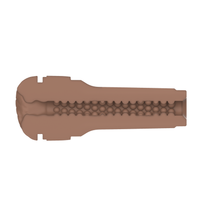 inside view of feel stroker mid brown 